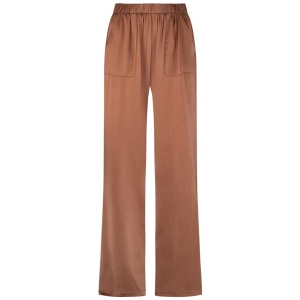 Caravan And Co Sale | Women's LIGHTNESS OF BEING SILK SLOUCH PANT| Mocha | Mocha / 10 | Elastane Pants | Afterpay Available