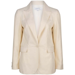 Caravan And Co Sale | Women's ORLANDO Linen JACKET | Ivory | 10 | Linen Jackets | Afterpay Available