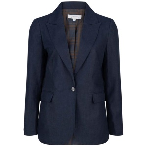 Caravan And Co Sale | Women's ORLANDO Linen JACKET | Navy | Navy / 8 | Linen Jackets | Afterpay Available