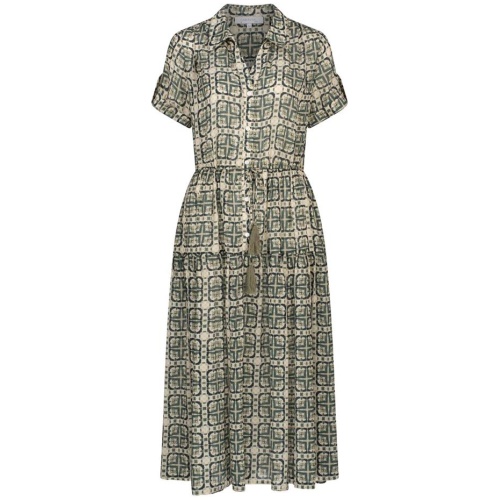 Caravan And Co Sale Women's ROOM WITH A VIEW BUTTON FRONT DRESS Room With a View Print 12 Cotton Midi Dresses Afterpay Available