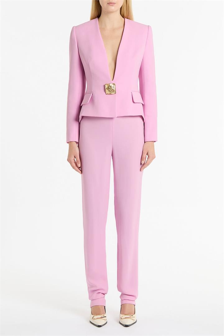 Carla Zampatti Sale | Women's ORCHID CREPE SLIM CLASSIC PANT | Orchid / 6 | Designer Pants | Afterpay Available