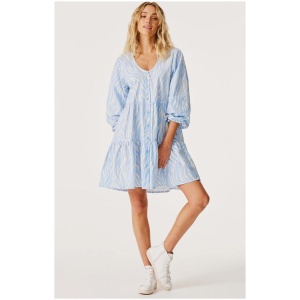 Cartel And Willow Sale Women's Indianna Mini Dress Ice Blue Zebra S Cotton Mini Dresses Afterpay Available