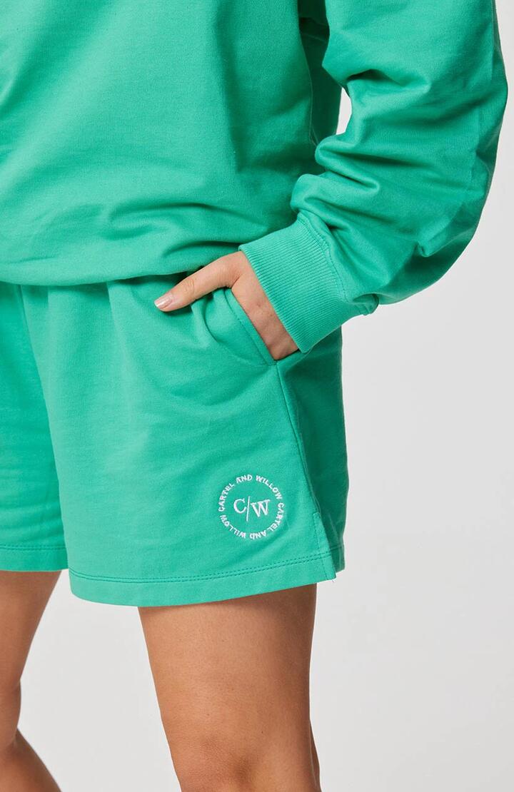 Cartel And Willow Sale | Women's Lottie Short | Jade | XS | Cotton Shorts | Afterpay Available