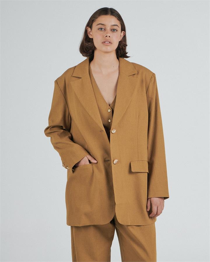 Charlie Holiday Sale Women's Addison Blazer XS Linen Blazers Afterpay Available