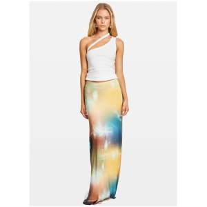 Chosen By Tuchuzy Sale | Women's BAMBOO MAXI SKIRT KALEIDOSCOPE | Multi / XXS | SPANDEX Skirts | Afterpay Available