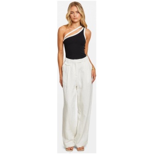 Chosen By Tuchuzy Sale | Women's Linen HIGH RISE TAILORED PANT WHITE | XS | Linen Pants | Afterpay Available