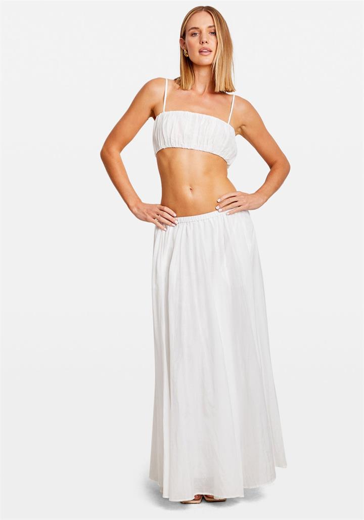 Chosen By Tuchuzy Sale | Women's SOL MAXI SKIRT WHITE | M | Cotton Skirts | Afterpay Available