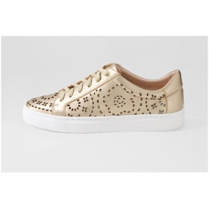 Diana Ferrari Otwist Df Champagne Leather Champagne Sneakers Womens Shoes Casual Casual Sneakers