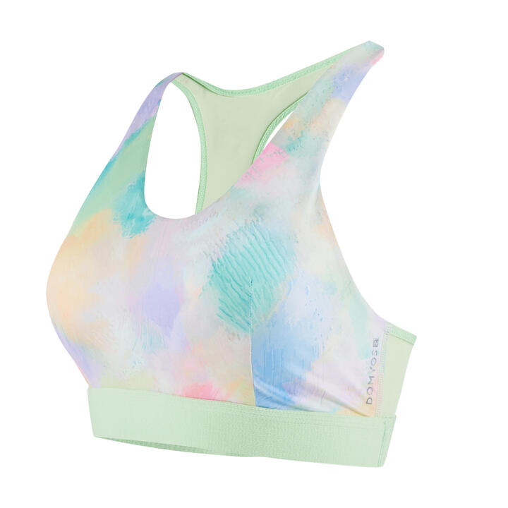 Domyos Women's Medium Support Racer Back Sports Bra With Cups | Buy Online With Afterpay & Zip