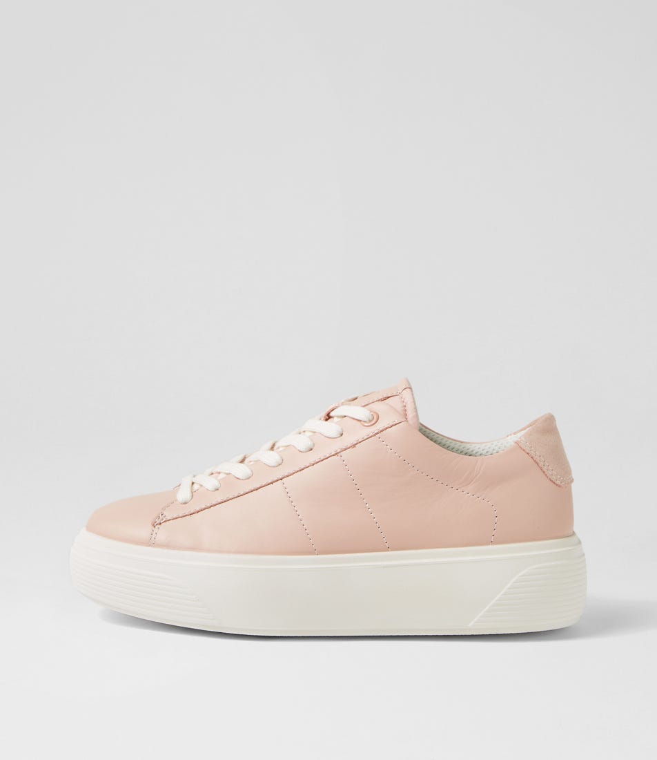 Ecco Street Platform Ek Rose Dust Leather Rose Dust Sneakers Womens Shoes Casual Casual Sneakers