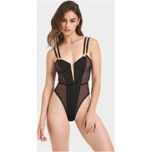 Elizabeth Sheer Bodysuit Black - Black / 10