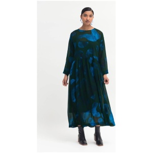 Elk Sale Women's Gira Sheer Dress Blue / 6 Viscose Midi Dresses Afterpay Available