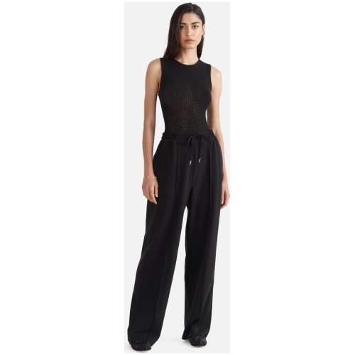 Ena Pelly Sale | Women's Aria Crochet Bodysuit | Black | 6 | Cotton Designer Tops | Afterpay Available