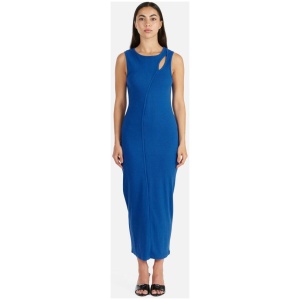 Ena Pelly Sale Women's Bronte Cut Out Rib Dress Dazzling Blue 6 Viscose Designer Maxi Dresses Afterpay Available