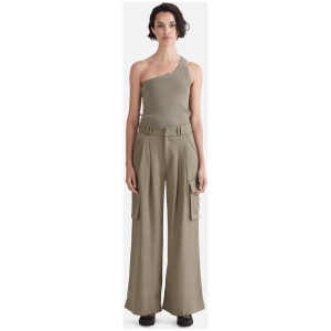 Ena Pelly Sale | Women's Hayley Cargo Pant | Olive | 6 | Tencel Designer Pants | Afterpay Available