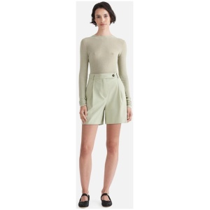 Ena Pelly Sale | Women's Jade Tailored Bermuda Short | Sage | 6 | Elastane Designer Shorts | Afterpay Available