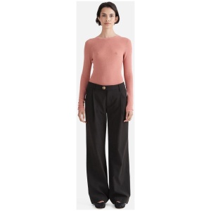 Ena Pelly Sale | Women's Lulu Low Slung Pant | Black | 6 | Elastane Designer Pants | Afterpay Available