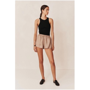 Esse Studios Sale | Women's Linka Silk Shorts | Crema Linka | 10 | Silk Designer Shorts | Afterpay Available