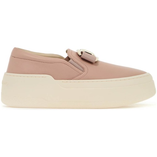 FERRAGAMO new vara plate slip-on sneakers