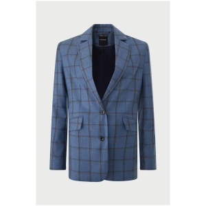 Farage Sale | Women's Florence Check Jacket | 14 | Wool Designer Jackets | Afterpay Available