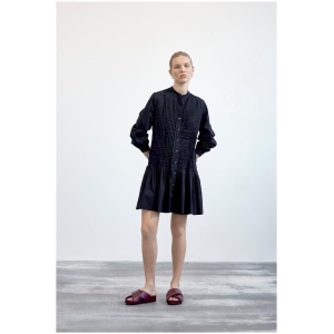 Foemina Sale Women's Gemma Dress Navy Navy / AU/UK 8 Tencel Designer Mini Dresses Afterpay Available