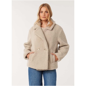 Forever New Women's Analise Borge Jacket in Soft Biscuit