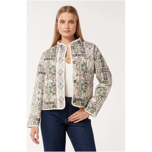 Forever New Women's Astrid Quilted Liner Jacket in Rae Boho