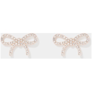 Forever New Women's Brenda Stone Bow Earring in Rose Gold/Crystal