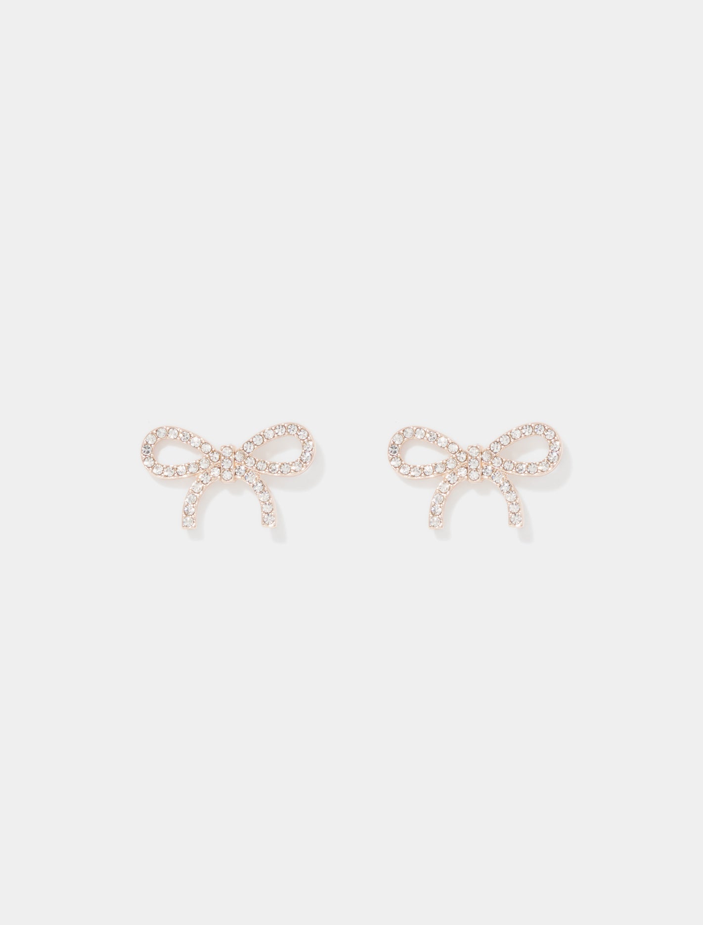 Forever New Women's Brenda Stone Bow Earring in Rose Gold/Crystal