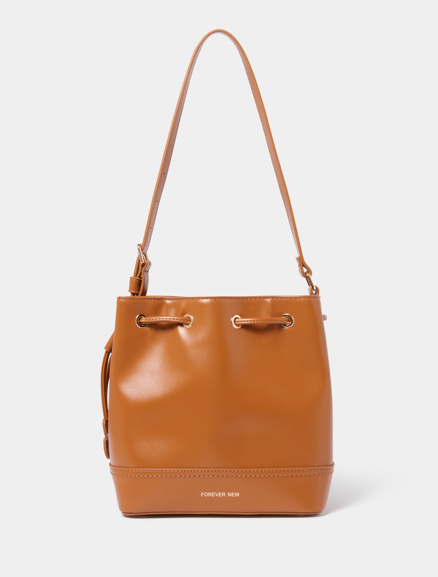 Forever New Women's Brittney Bucket Bag in Tan