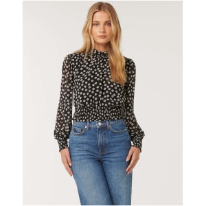 Forever New Women's Calista Shirred Blouse in Carlton Ditsy