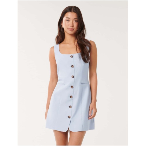 Forever New Women's Caprice Scoop-Neck Mini Dress in Soft Blue