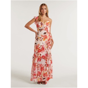 Forever New Women's Charlie Ruffle Dress in Lockhart Floral