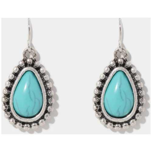 Forever New Women's Darcy Western Drop Earrings in Blue/Silver