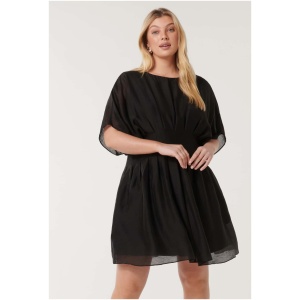 Forever New Women's Eve Curve Seam Detail Mini Dress in Black