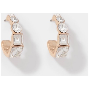 Forever New Women's Everly Stone Earrings in Rose Gold/Crystal