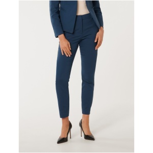 Forever New Women's Grace 7/8th Slim Pants in Winter Blue Suit