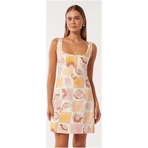 Forever New Women's Hadley Cutout Mini Dress in Cabo Tile