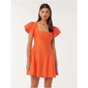 Forever New Women's Josie Square Neck Mini Dress in Firecracker