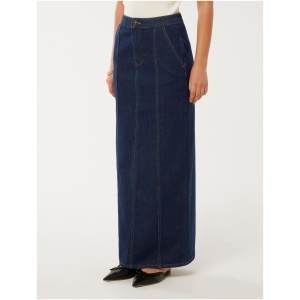 Forever New Women's Pheobe Denim Panel Maxi Skirt in Dark Wash