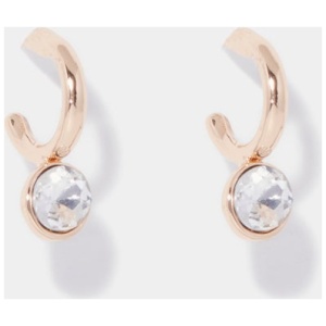 Forever New Women's Salome Stone Hoop Earrings in Gold/Crystal