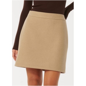 Forever New Women's Sammi Mini Skirt in Camel Marle