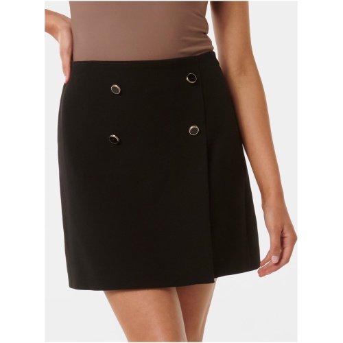 Forever New Women's Solange Mini skirt in Black