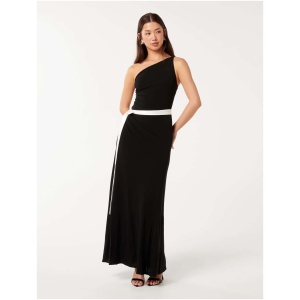 Forever New Women's Sora Bow-Detail Maxi Dress in Black White