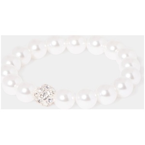 Forever New Women's Sydney Pearl and Crystal Bracelet in Crystal Pearl