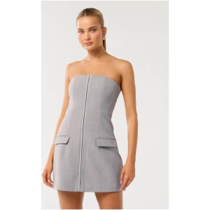 Forever New Women's Tilly Hook And Eye Mini Dress in Grey