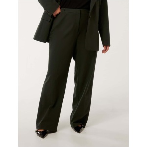 Forever New Women's Trisha Curve Plus Size Tailored Pants in Dark Olive Suit