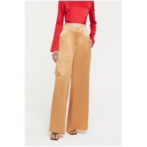 Ginia Sale | Women's Iris Pant | Caramel / XS | Viscose Designer Pants | Afterpay Available