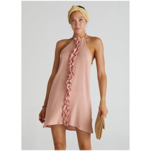 Heave Australia Sale Women's Halter Neck Dress L Cotton Mini Dresses Afterpay Available