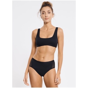 Heave Australia Sale | Women's Midnight Steph Crop | 10 | Nylon Bikini Tops | Afterpay Available